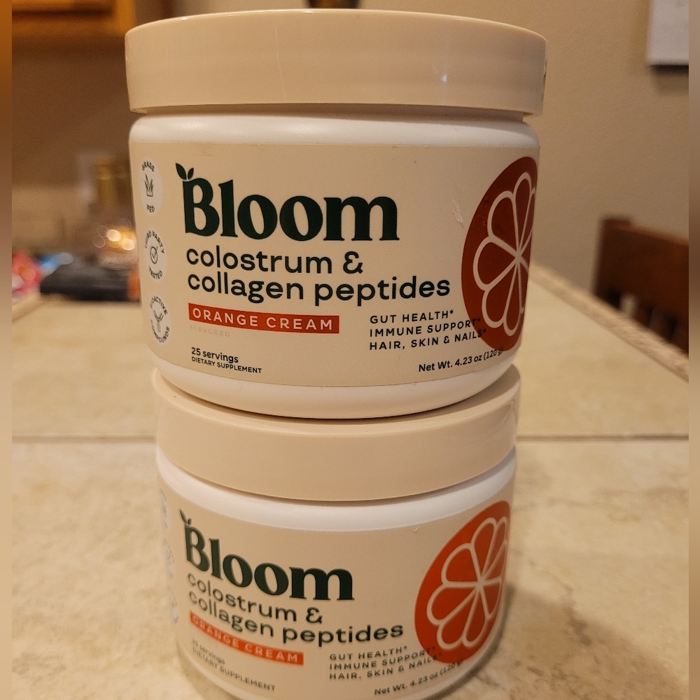 Bloom Orange Cream Colostrum & Collagen Peptides